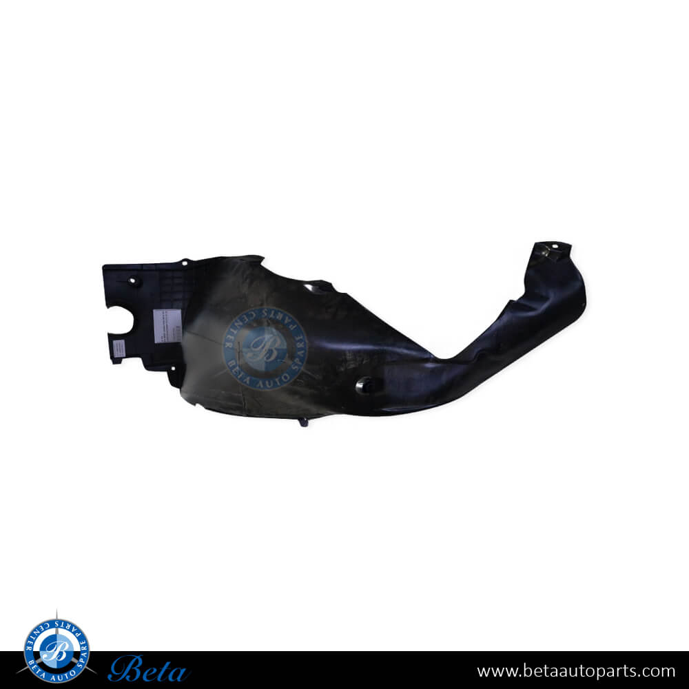 Right Side Front Wheel Fender Liner - Rear Half for Porsche Panamera 2010-2016 models, Part Number 97050412604 Right Side Front Wheel Fender Liner - Rear Half for Porsche Panamera 2010-2016 models, Part Number 97050412604